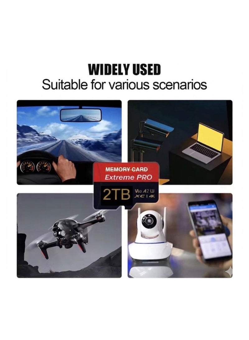PRO Memory Card 2TB 4K XC1 High Speed Storage for Mobile Tablets, Toys - Image 3