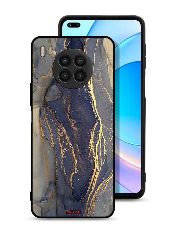 Tolwak Huawei nova 8i Protective Case Cover Gliter Marble Pattern - Image 1