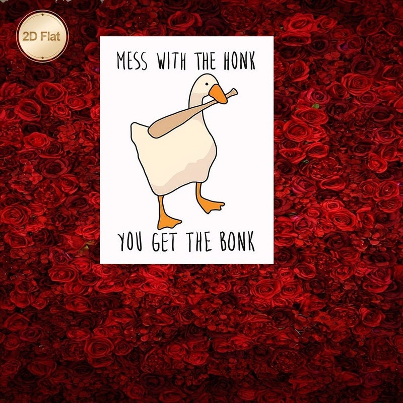 Framed 2D Canvas Print - Duck and Bat Art, Modern, 60x90 cm - Image 4