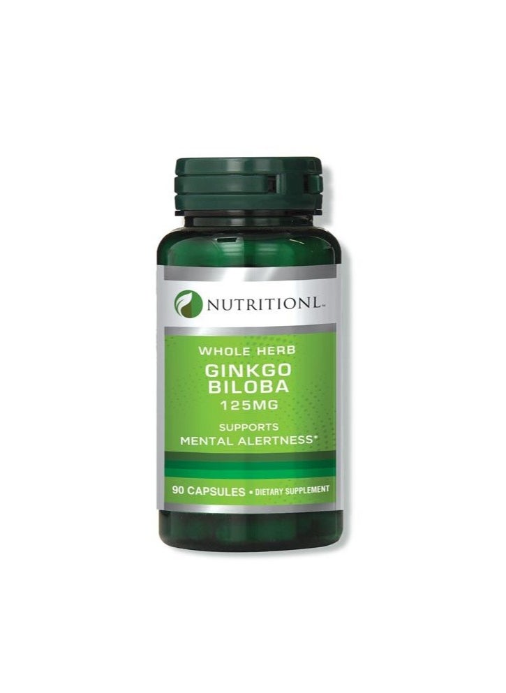 NUTRITIONL - Nutritionl Gingko Biloba 125 Mg Capsules 90's - Image 1