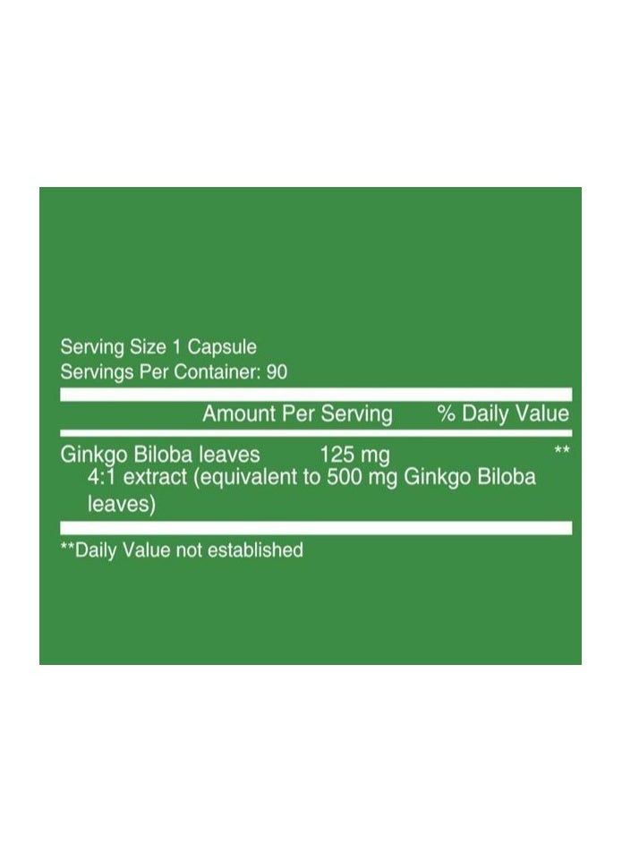 NUTRITIONL - Nutritionl Gingko Biloba 125 Mg Capsules 90's - Image 1