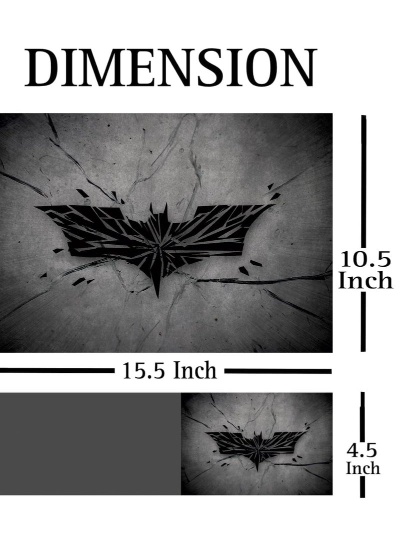مؤسسة فكرة اليوم ملصقات كاملة للكمبيوتر المحمول بجودة عالية الدقة لأجهزة الكمبيوتر المحمولة حتى 15.6 بوصة متوافقة مع Apple/Dell/HP/Lenovo/Acer/Asus/Sony (مقاومة للغبار|مقاومة للماء|مضادة للخدش|قابلة لإعادة الاستخدام) - Batman BK FL1 - Image 3