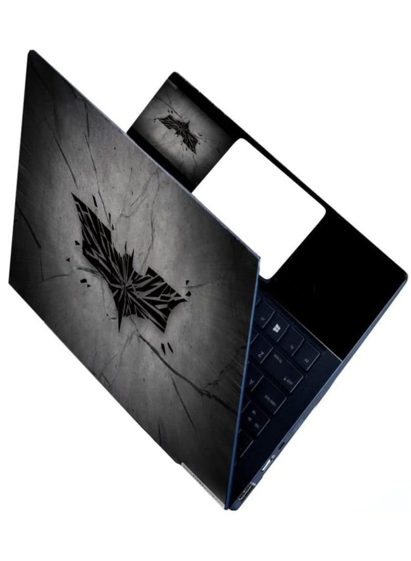 مؤسسة فكرة اليوم ملصقات كاملة للكمبيوتر المحمول بجودة عالية الدقة لأجهزة الكمبيوتر المحمولة حتى 15.6 بوصة متوافقة مع Apple/Dell/HP/Lenovo/Acer/Asus/Sony (مقاومة للغبار|مقاومة للماء|مضادة للخدش|قابلة لإعادة الاستخدام) - Batman BK FL1 - Image 1