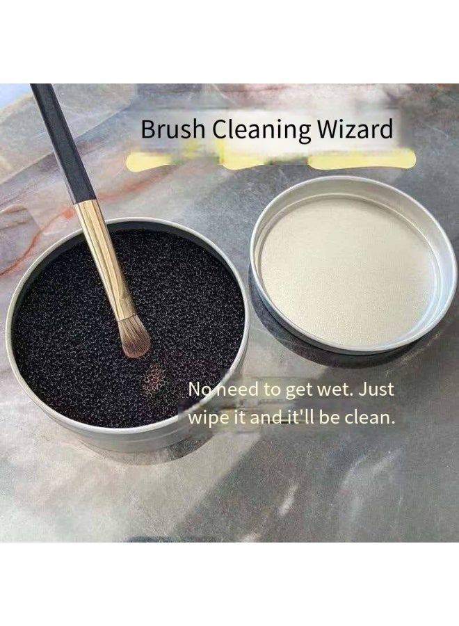 Dry Makeup Brush Cleaner, 1 Box + 7 Refills, Quick Color Switch Tool - Image 4