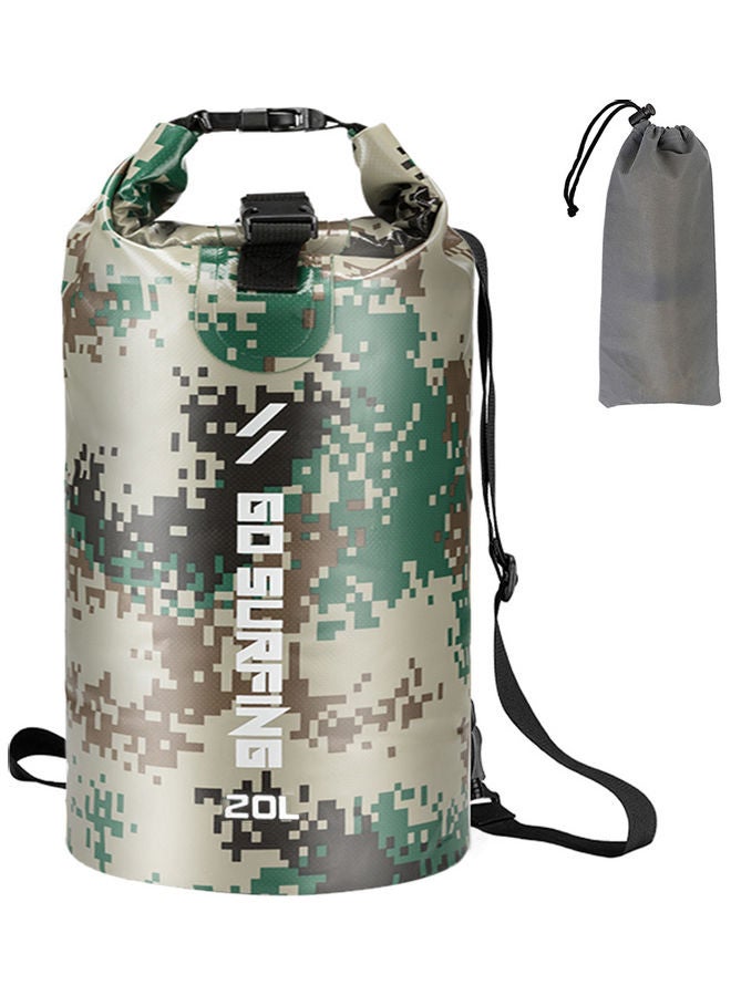 NIBEMINENT 20L PVC Waterproof Dry Bag Roll Top Sack 31.00*8.00*11.00cm - Image 1