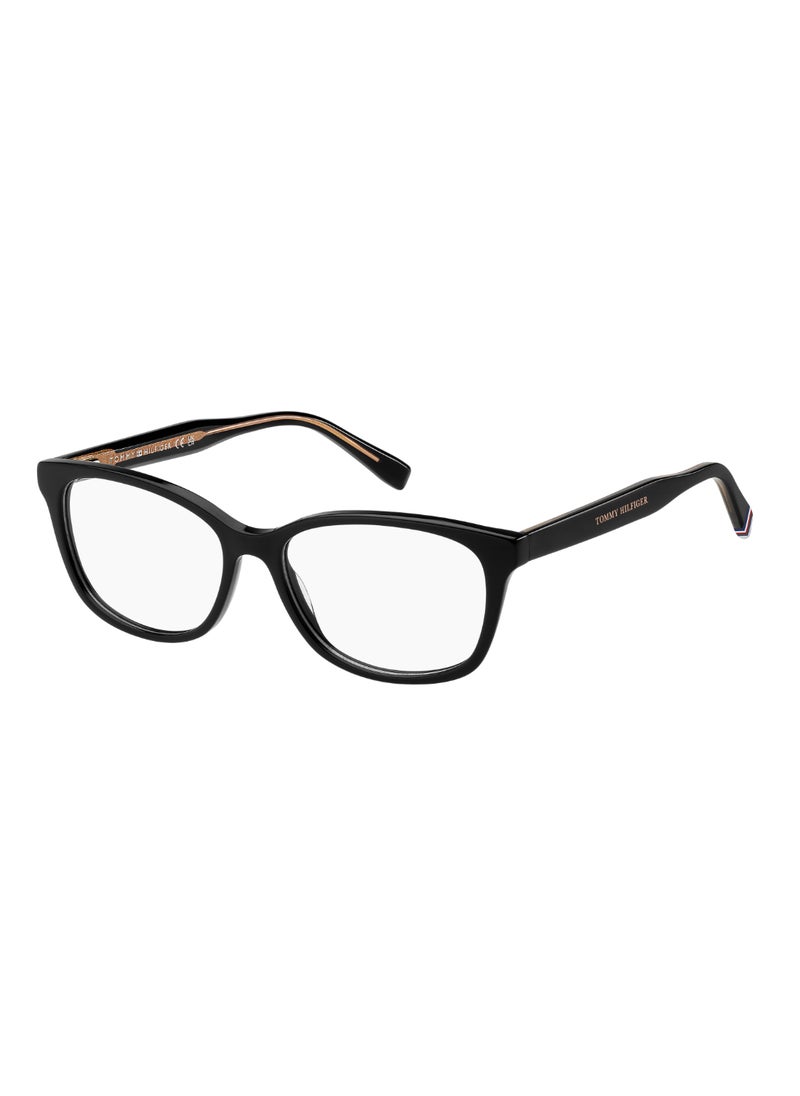 TOMMY HILFIGER Women's Rectangular Shape Acetate Sunglasses TH 2108  39 - Lens Size: 38.8 Mm - Black  - Image 1