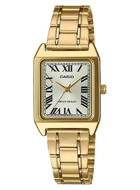 Women Stainless Steel Analog Wrist Watch LTP-V007G-9BUDF - 33 mm - Gold