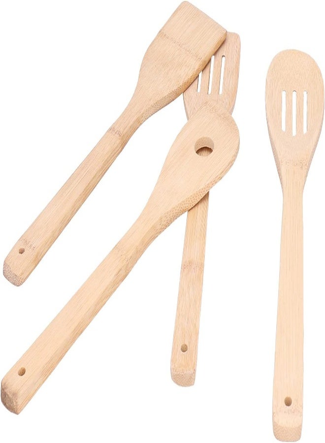 AKDC Cooking Utensil, Multi‑Purpose Kitchenware Bamboo Kitchen Utensil 4Pcs/Set Spatula Cooking-Tools Set For Home Kitchen - Image 5