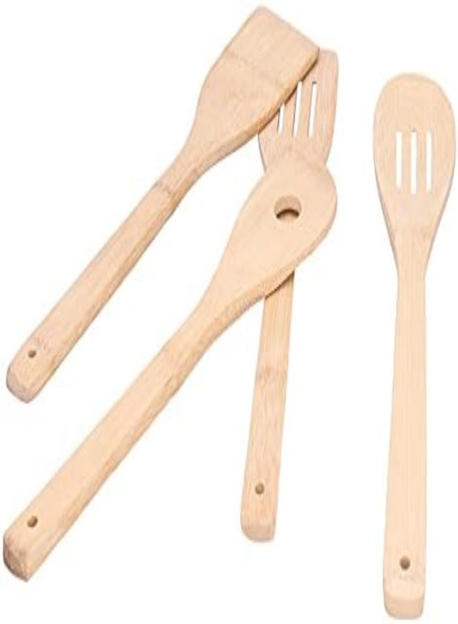 AKDC Cooking Utensil, Multi‑Purpose Kitchenware Bamboo Kitchen Utensil 4Pcs/Set Spatula Cooking-Tools Set For Home Kitchen - Image 3