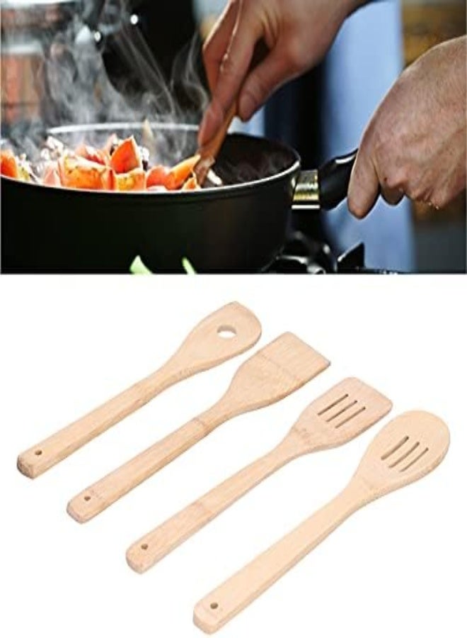 AKDC Cooking Utensil, Multi‑Purpose Kitchenware Bamboo Kitchen Utensil 4Pcs/Set Spatula Cooking-Tools Set For Home Kitchen - Image 2