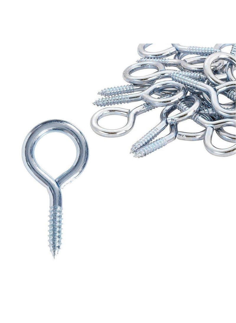 DIY Crafts Diy Crafts 10656 10013 Small Screw Eye Hooks 4x10 Mm Stainless Steel Eye Rings Lag Thread for Resin Works Multicolor Pack of 100  - Image 2