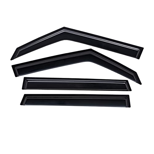 Lightronic WV94332 Outside-Mount Side Window Deflectors & Visors Rain Guards, Dark Smoke, 4-Pieces Set, Fits 2020-2024 Ford Explorer - Image 3