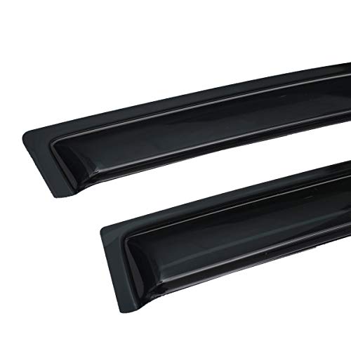 Lightronic WV94332 Outside-Mount Side Window Deflectors & Visors Rain Guards, Dark Smoke, 4-Pieces Set, Fits 2020-2024 Ford Explorer - Image 4