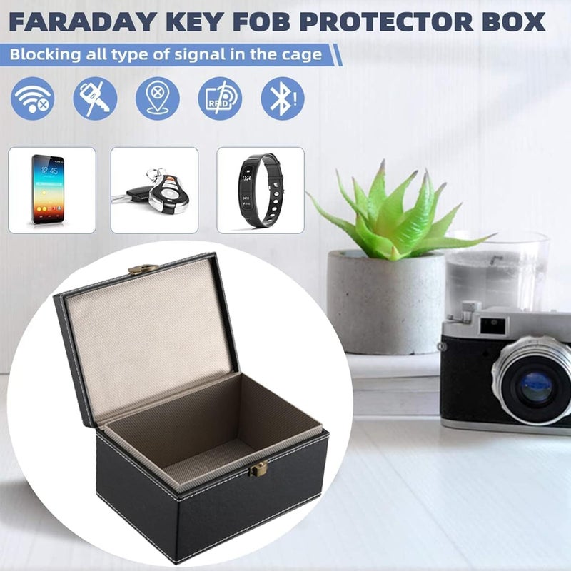 FOVNOT Faraday Box for Car Keys - RFID & Keyless Entry Signal Blocker Box, Anti-Theft Car Key Fob Protector with Secure Storage - Image 4