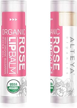 Alteya Organic Lip Balm Rose 45g USDA Certified Organic Pure Natural Replenishing Lip Care based on Bulgarian Rose Essential Oil and a Bouquet of Hydrating and Nourishing Botanical Butters - Image 2