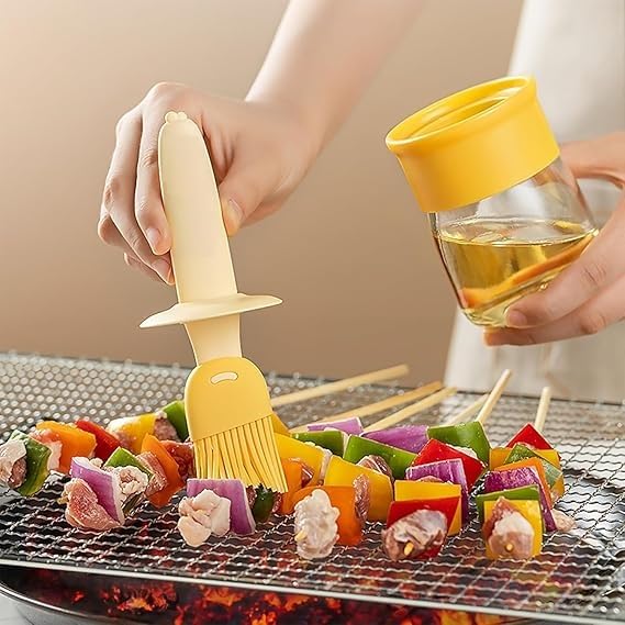 PHLYPONN 200ml Oil Bottle with Silicone Brush Cute Duck Basting Brush with Container – Silicone Cooking Brush for Oil, Butter, BBQ, and Pastry | Easy Grip, BPA-Free - Image 2