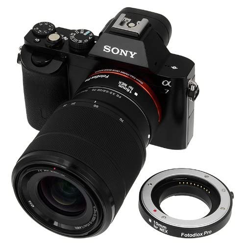 Fotodiox Pro Automatic Macro Extension Tube Kit for Sony E-Mount (NEX) Mirrorless Camera System with Auto Focus (AF) and TTL auto Exposure for Extreme Close-up (10mm, 16mm) - Image 4