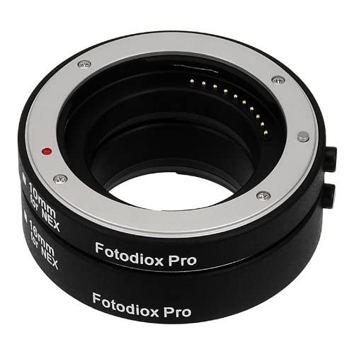 Fotodiox Pro Automatic Macro Extension Tube Kit for Sony E-Mount (NEX) Mirrorless Camera System with Auto Focus (AF) and TTL auto Exposure for Extreme Close-up (10mm, 16mm) - Image 5