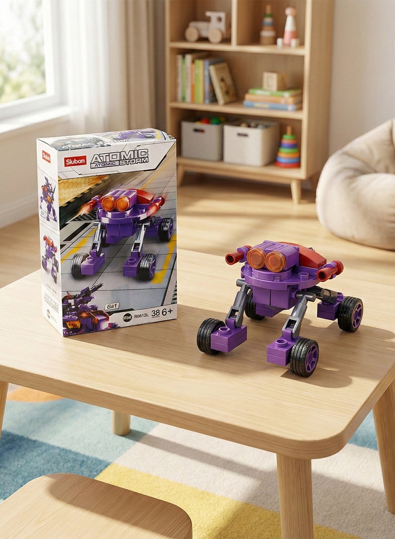 Sluban Robot Vehicle Building Blocks – 38 Pieces - Image 2