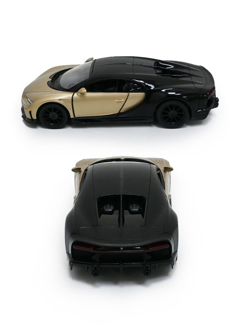 Kinsmart Bugatti Chiron Super sport Car Die Cast Metal Doors Openable Pull Back Action Toy - Image 3