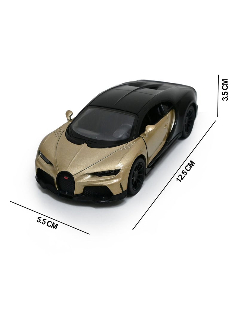 Kinsmart Bugatti Chiron Super sport Car Die Cast Metal Doors Openable Pull Back Action Toy - Image 4