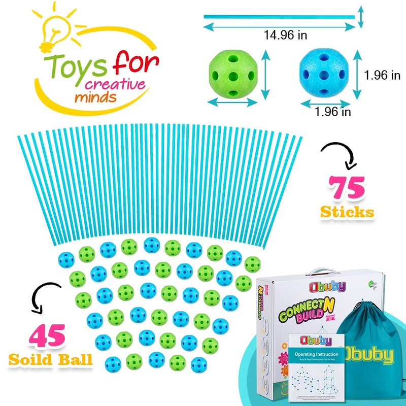 Obuby Kids Fort Building Kit 120 Pieces Construction STEM Toys for 5 6 7 8 9 10 11 12 Years Old Boys and Girls Ultimate Forts Builder Gift Build DIY Educational Learning Toy for Indoor & Outdoor - Image 5