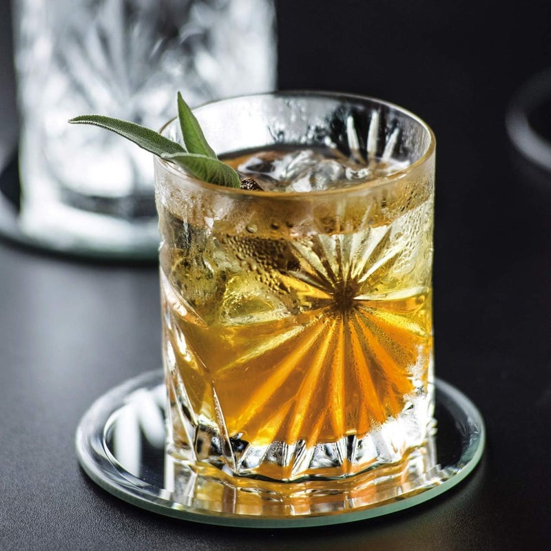 SKDBPM Crystal Highball Whiskey Glass Set of 6220 ML Clear Rocks Barware Diamond for Scotch and Drinks for Wine Whiskey Beer Party Glass - Image 4
