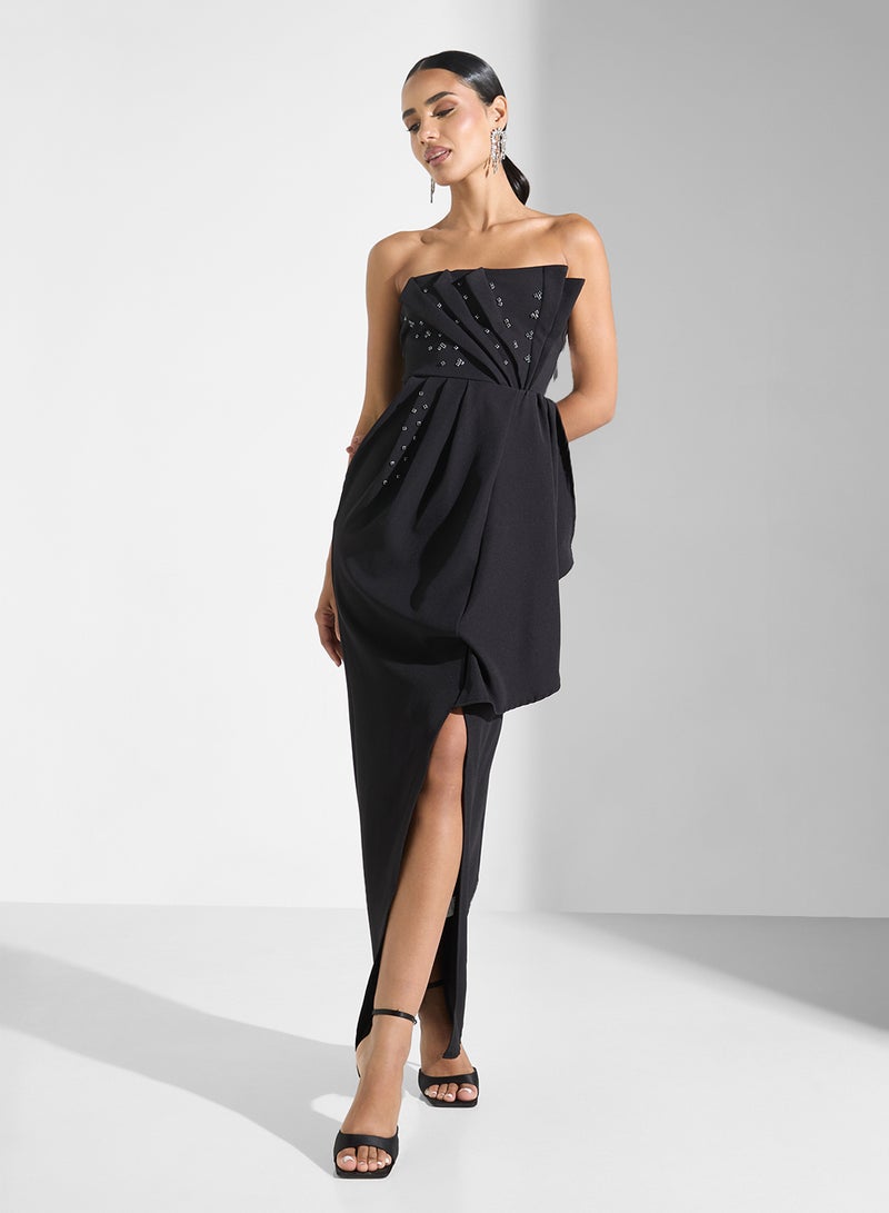 Ella Limited Edition Strapless Slit Dress - Image 1
