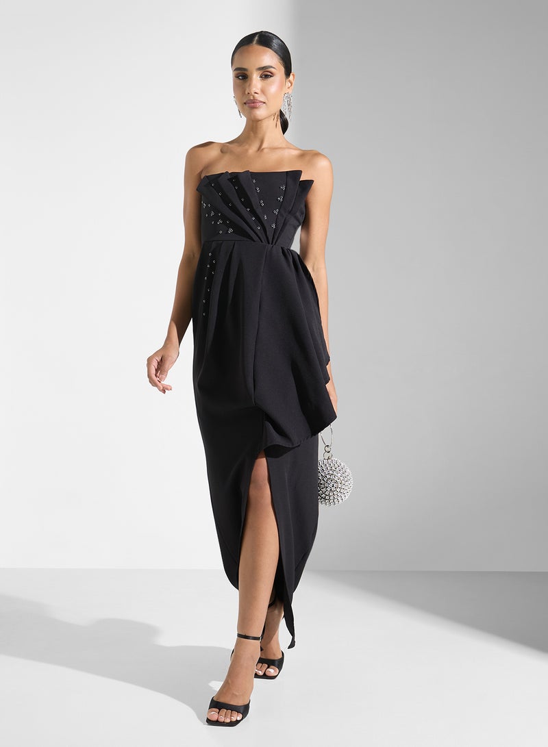 Ella Limited Edition Strapless Slit Dress - Image 4