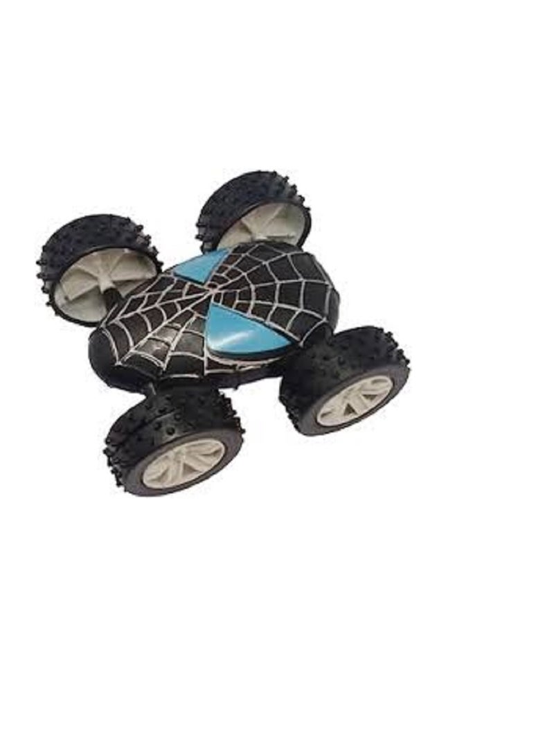 عدد 2 سيارة بتصميم شخصية سبايدر مان المحببه للاطفال نمط الرجل العنكبوت الرائع ، حركات بهلوانية - Image 4