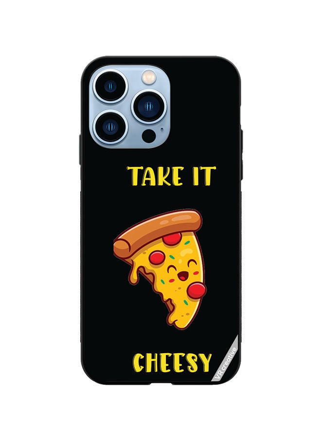 VR CREATIVE Protective Case Cover For Apple iPhone 14 Pro Take It Cheesy Design Multicolour - Image 1