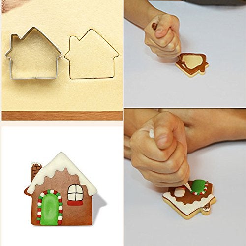 WOTOY Small Key and House Cookie Cutters Set - Stainless Steel - Image 4