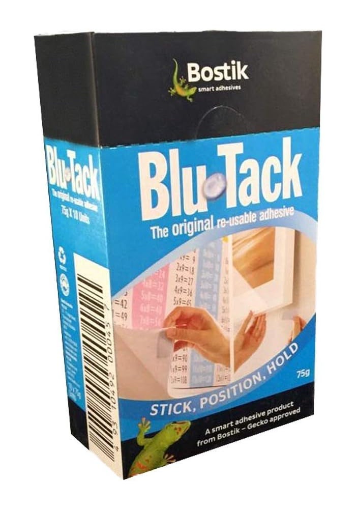 Bostik Blu-Tack Mastic Adhesive - Non-toxic Economy Pack - 12 - Image 1