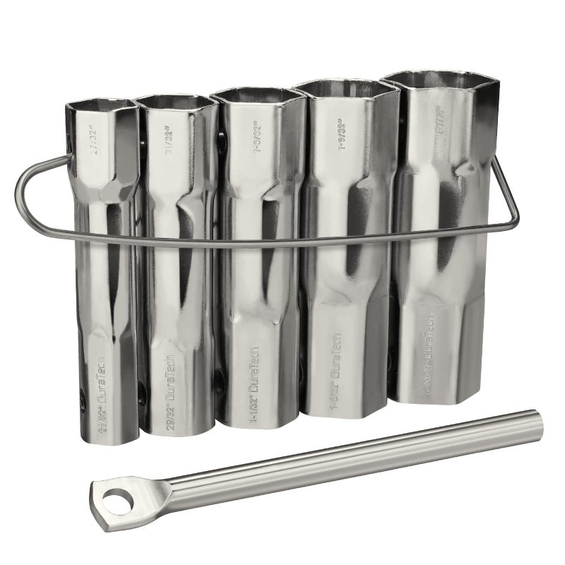 DURATECH Shower Valve Socket Wrench Set with Bar Handle for Removing Tub Shower Valve5Piece includes 2132x 2732 2932x 3132 1132 x1332 1532x1932 11132x 1716