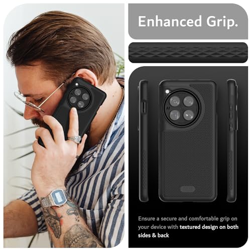 TUDIA حافظة هاتف TUDIA MergeGrip لهاتف OnePlus 12 5G 2024 - درجة عسكرية، مختبرة ضد السقوط، طبقتين، مضادة للصدمات، غير قابلة للانزلاق، ثقيلة الوزن وغطاء واقي - Image 4