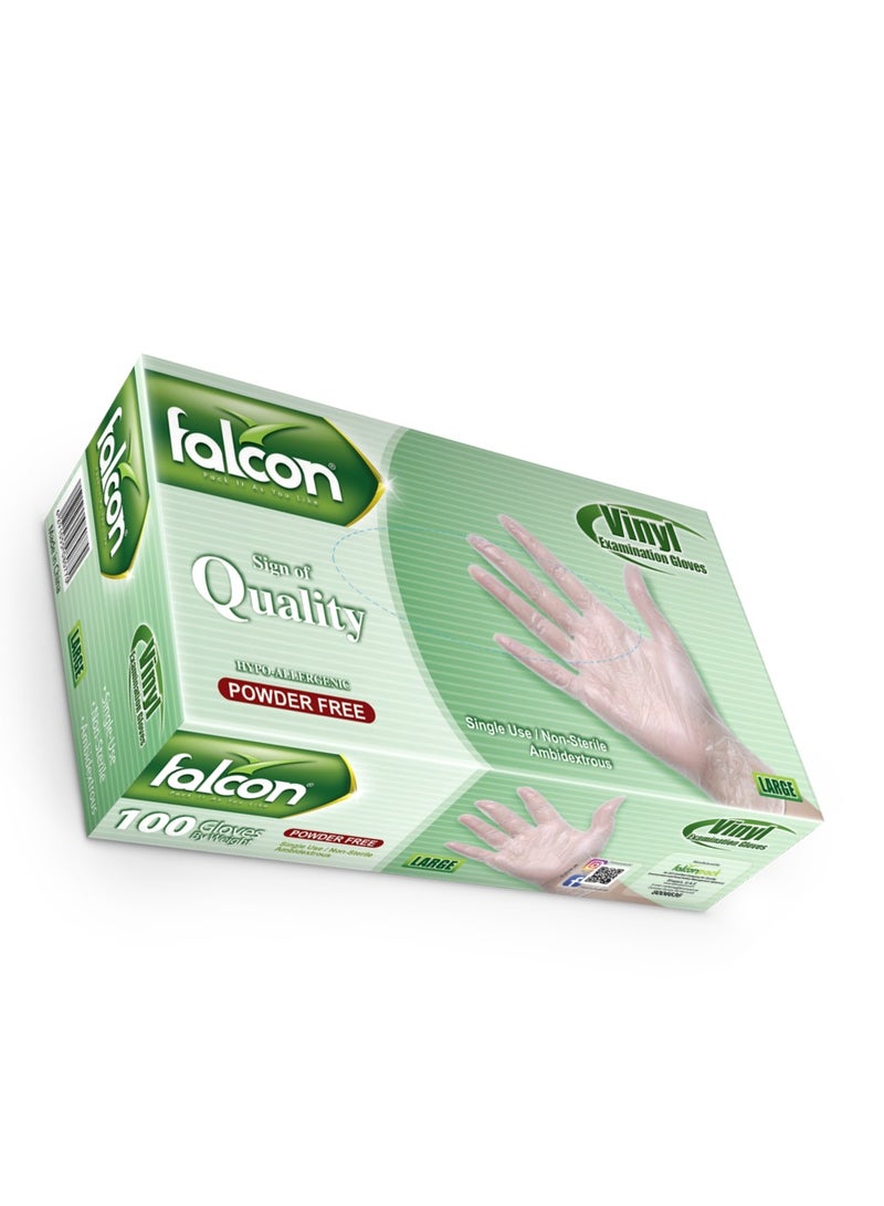 Falcon VINYL GLOVES VINYL GLOVES (L) POWDER FREE-1000 PC - Image 4