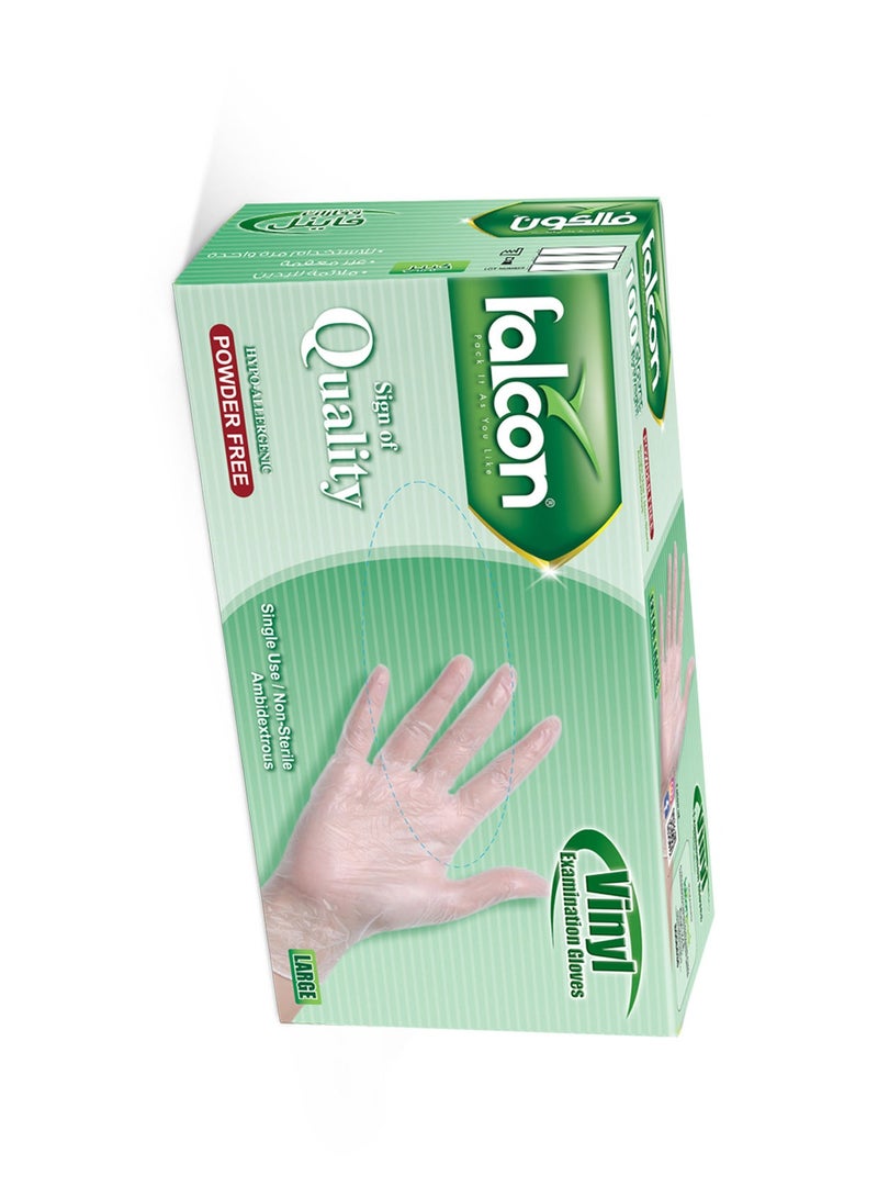 Falcon VINYL GLOVES VINYL GLOVES (L) POWDER FREE-1000 PC - Image 5
