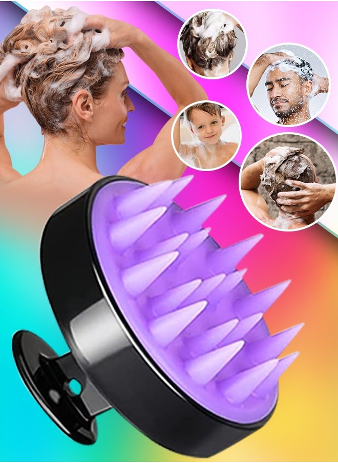 NIKITA.VIVI Hair Scalp Massager Shampoo Brush for Shower,Scalp Scrubber with Soft Silicone Bristles for Hair Growth & Dandruff Treatment,Wet Dry Oil Hair Massager Hair Care Hair Scalp Brush for All Hair Types  - Image 1