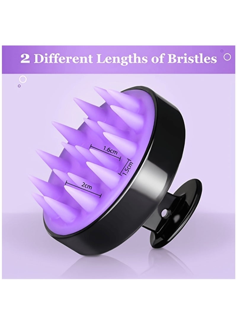 NIKITA.VIVI Hair Scalp Massager Shampoo Brush for Shower,Scalp Scrubber with Soft Silicone Bristles for Hair Growth & Dandruff Treatment,Wet Dry Oil Hair Massager Hair Care Hair Scalp Brush for All Hair Types  - Image 2