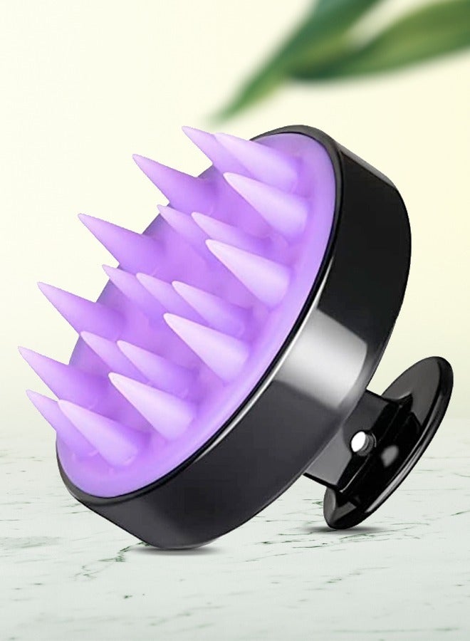 Hair Scalp Massager Shampoo Brush for Shower,Scalp Scrubber with Soft Silicone Bristles for Hair Growth & Dandruff Treatment,Wet Dry Oil Hair Massager Hair Care Hair Scalp Brush for All Hair Types