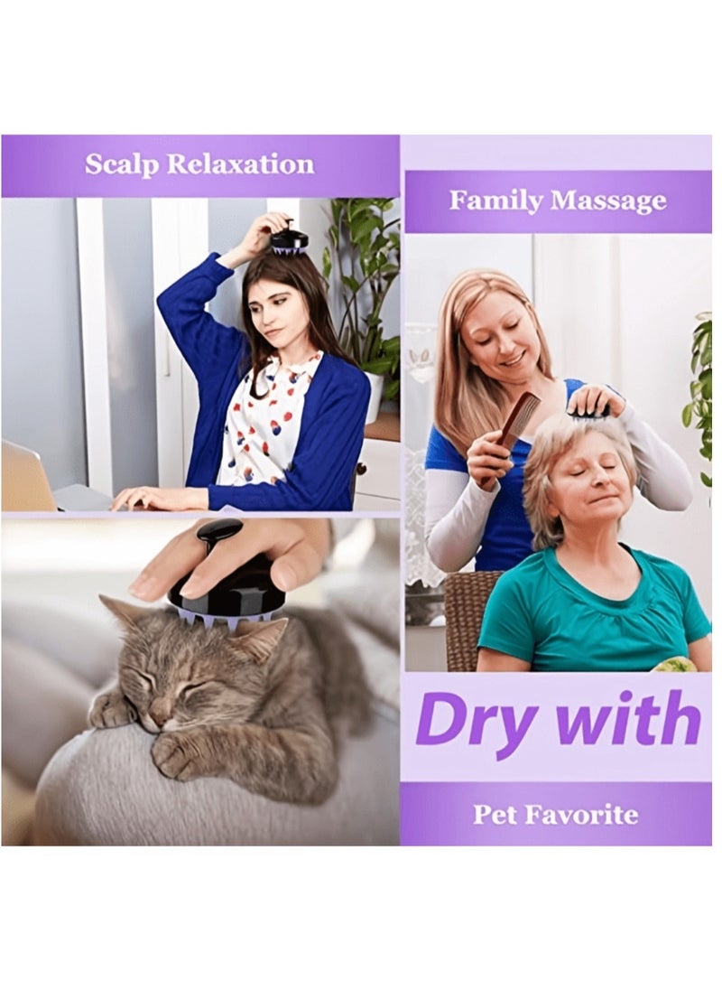 NIKITA.VIVI Hair Scalp Massager Shampoo Brush for Shower,Scalp Scrubber with Soft Silicone Bristles for Hair Growth & Dandruff Treatment,Wet Dry Oil Hair Massager Hair Care Hair Scalp Brush for All Hair Types  - Image 5