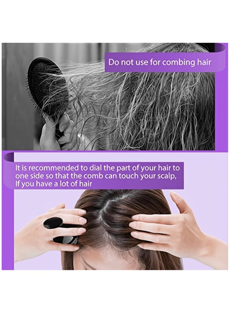 Hair Scalp Massager Shampoo Brush for Shower,Scalp Scrubber with Soft Silicone Bristles for Hair Growth & Dandruff Treatment,Wet Dry Oil Hair Massager Hair Care Hair Scalp Brush for All Hair Types