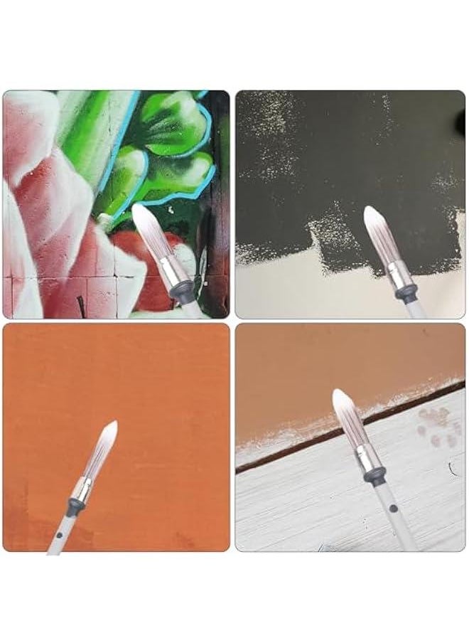 MOXO 3 t Brushes for Walls, 0.450.60.7 inch Small t Brush Wall Trim ting Tools Ideal for Baseboards House Wall Corners t Edger Brush and Touch Up ting  - Image 4
