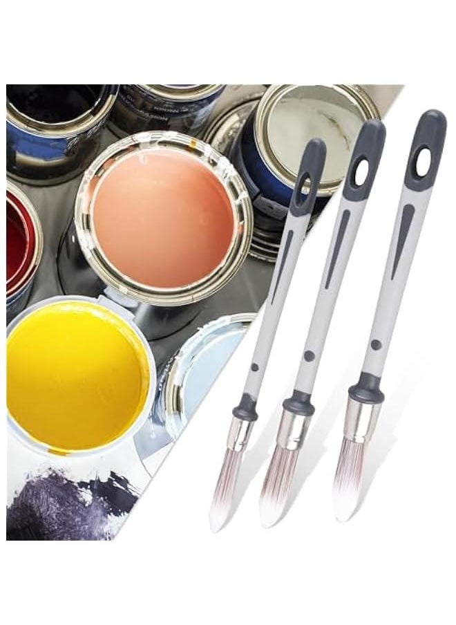 MOXO 3 t Brushes for Walls, 0.450.60.7 inch Small t Brush Wall Trim ting Tools Ideal for Baseboards House Wall Corners t Edger Brush and Touch Up ting  - Image 5