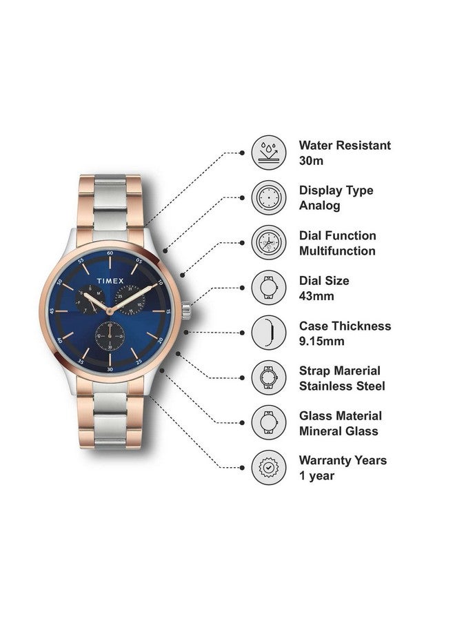 TIMEX Analog Dial Blue Men watch-TWHG03SMU15 - Image 2