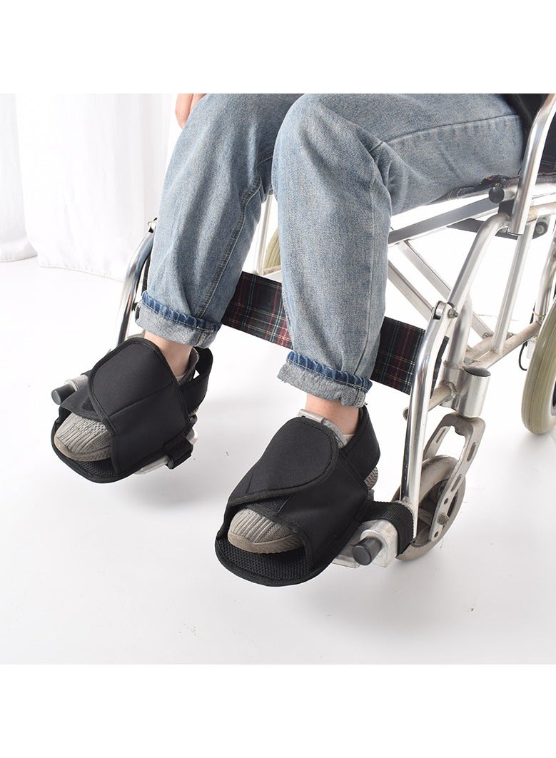 general Wheelchair anti-fall protective shoes restraint shoes anti-fall wheelchair accessories fixed shoes for elderly sold in pairs - Image 1