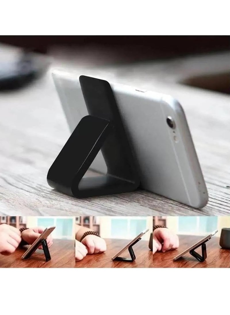 Generic - Magnetic Mobile Phone Holder Lazy Multi-functional Vertical And Horizontal Stand Foldable Back Stick Mobile Phone Stand (black) - Image 1
