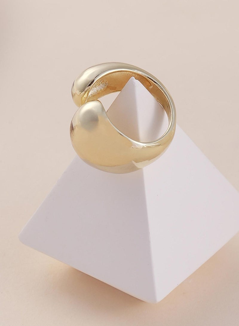 SOHI Semi-Chunky Adjustable Artificial Finger Ring Jewellery - Image 2