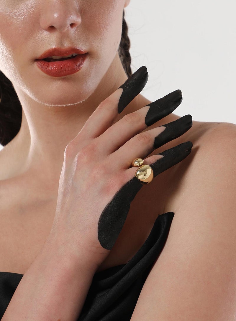 SOHI Semi-Chunky Adjustable Artificial Finger Ring Jewellery - Image 4