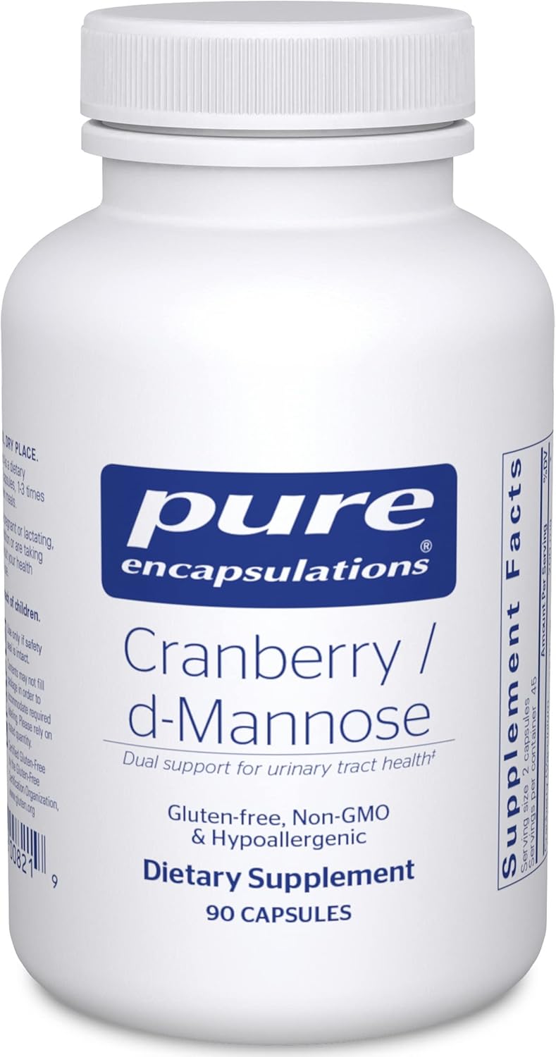 Pure Encapsulations Cranberry DMannose  Supports Urinary Tract Health  with Cranberry Fruit Solids  Vegan  NonGMO Dietary Supplement  90 Capsules - Image 1